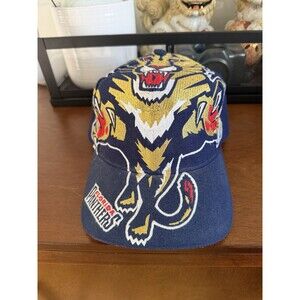 Vintage Florida Panthers Big Logo The Game Hat 1990s 90s NHL AOP CLEAN